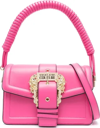 Logo-Embossed Buckle Tote Bag