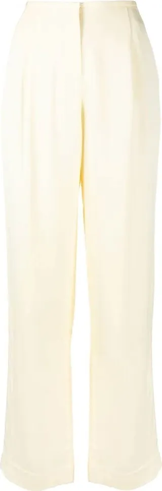 Mid-Rise Straight Leg Trousers