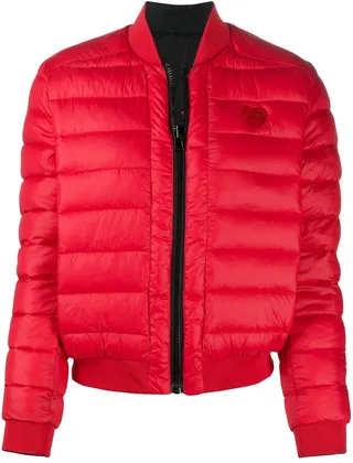 Logo Patch Padded Jacket