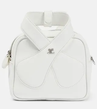 Loop leather shoulder bag