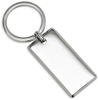 Rectangle Engraveable Stainless Steel Key Chain