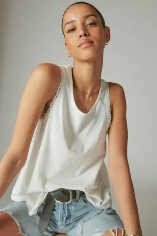 Lace Trim Swing Tank