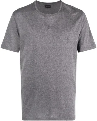 embroidered-logo T-shirt