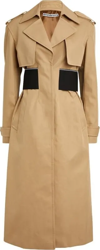 Alexander Wang Logo-Detail Trench Coat