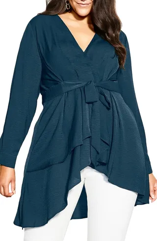 Asymmetrical Ruffle Tunic