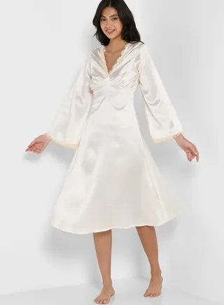 Lace Trim Detail Nightdress