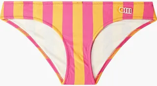 The Elle striped low-rise bikini briefs