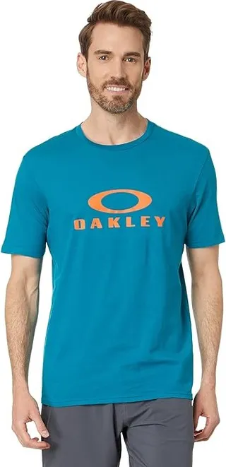 Oakley O Bark 2.0 Short Sleeve Tee (Aurora Blue) Men's Clothing