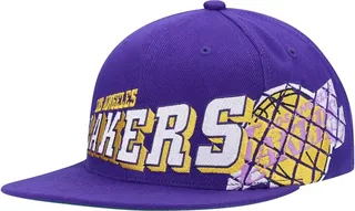 Men's Purple Los Angeles Lakers The Grid Snapback Hat