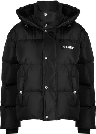 Logo Print Padded Puffer Jacket