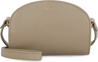 Demi-lune Mini Leather Crossbody Bag