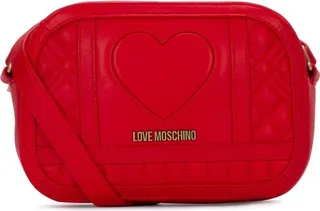 Love Moschino Logo Lettering Quilted Crossbody Bag