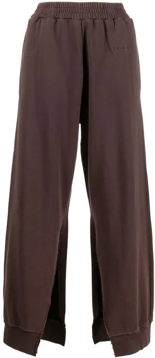 Split-Seam Cropped Track Pants
