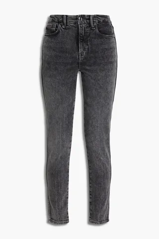 Good Curve cropped faded high-rise skinny jeans
