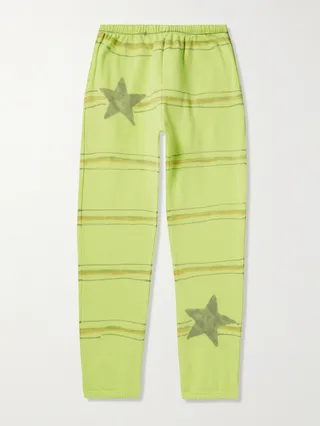 Printed Cotton-Jersey Sweatpants