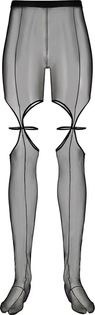 Tulle Tights With Cut-out
