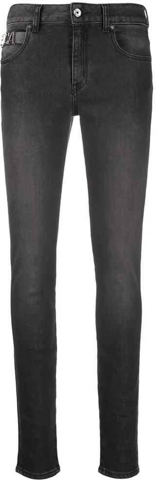 Logo-Plaque Slim Jeans