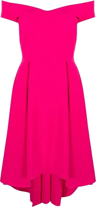 Off-Shoulder Flared Dress