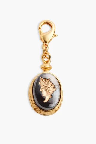 24-Karat Gold-Plated Cameo Charm