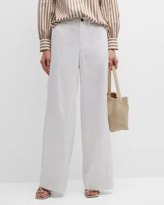 Sofie Wide-Leg Linen Pants