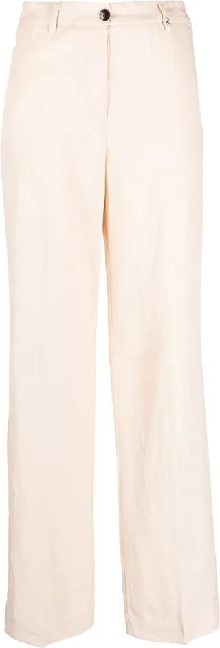 Mid-Rise Straight-Leg Trousers