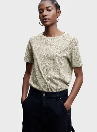 Round Neck Printed T-Shirt