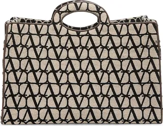 Sculpture Monogram Canvas Tote