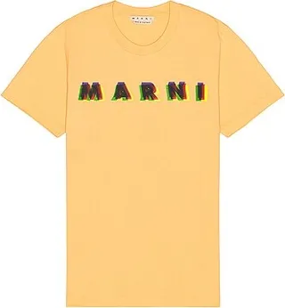 Marni Regular Fit T-shirt in Tangerine