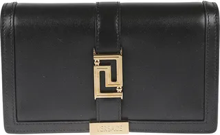 Logo Engraved Shoulder Bag