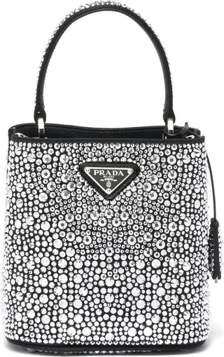 small Panier crystal-embellished tote bag
