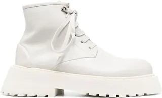 60mm Leather Lace-Up Boots
