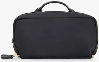 Womens Black Home Office Recycled-nylon Pouch