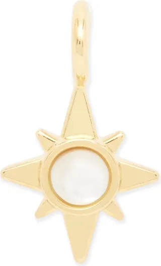 brook & york 14K Gold-Plated Alice Cultured Mother of Pearl Charm