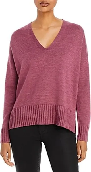 Eileen Fisher V Neck Wool Sweater