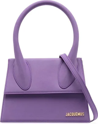 Purple Le Grand Chiquito Leather Top Handle Bag