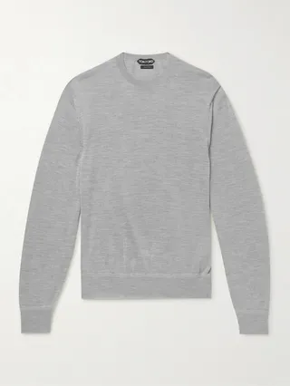 Cashmere and Silk-Blend Sweater