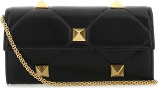 Valentino Garavani Roman Stud Foldover Top Shoulder Bag