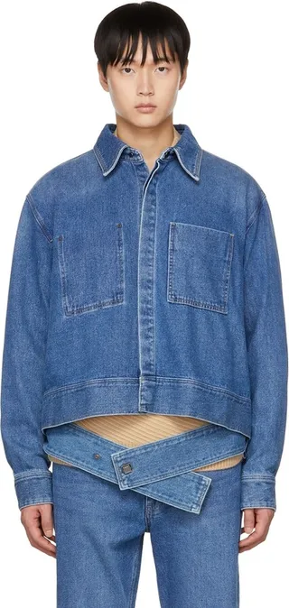 Wooyoungmi Blue Jumper Denim Jacket
