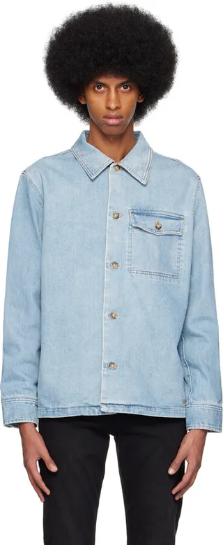 A.P.C. Blue Pierre Brodée Denim Jacket