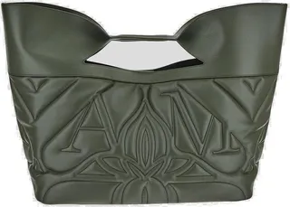 Alexander McQueen Bow Embroidered Tote Bag