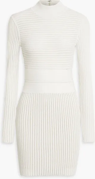 Textured-bandage mini dress