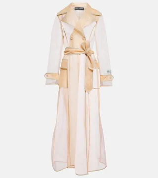 x Kim marquisette trench coat
