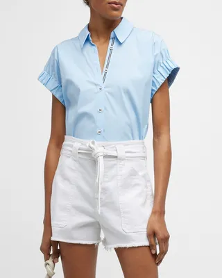 Matera Button-Front Short Sleeve Shirt