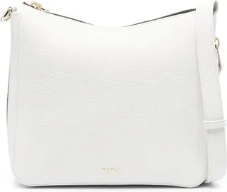 Grained Leather Shoulder Bag