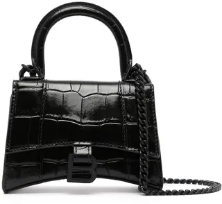 Hourglass embossed mini bag