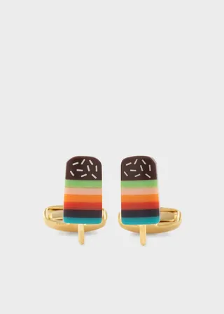 'Artist Stripe Lolly' Cufflinks