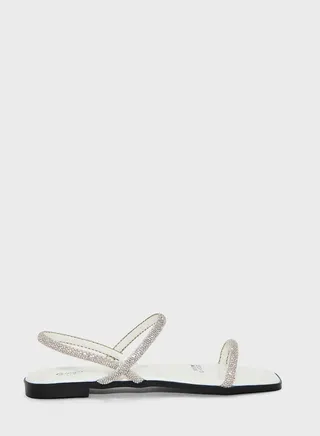 Embellished Double Strap Slingback Sandal