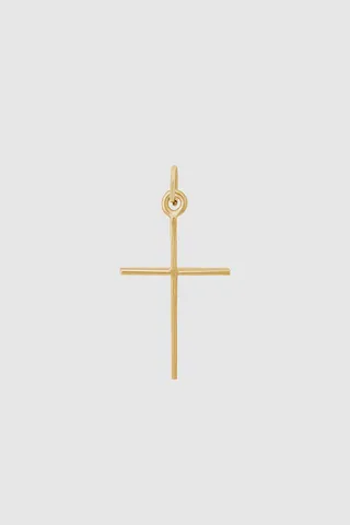 ANINE BING Cross Charm in 14k Gold