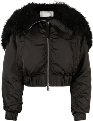 Amara shearling bomber jacket