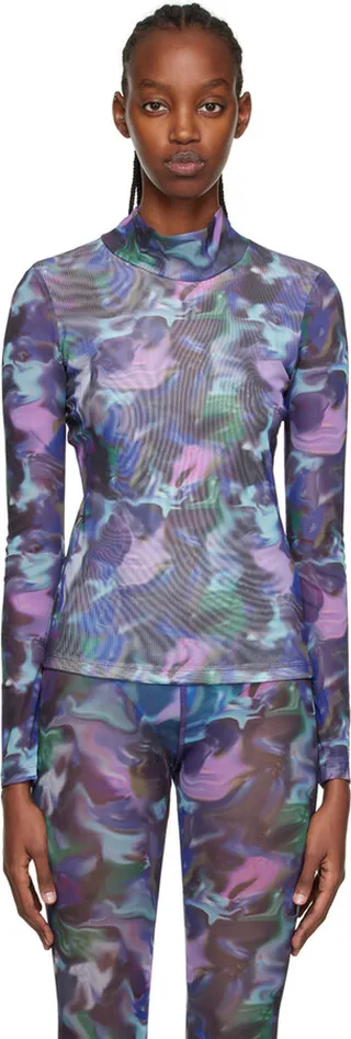Henrik Vibskov Blue Print Turtleneck